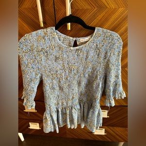 We Are Pretty Girls ruched floral blouse